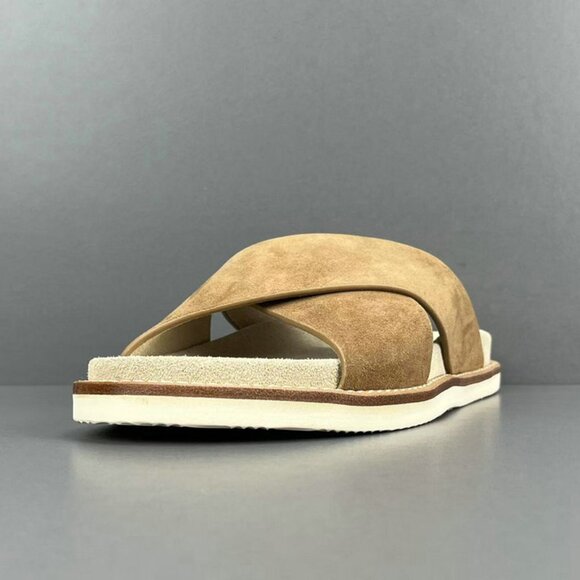 Brunello Cucinelli Slide Sandals In Suede - Picture 2 of 12